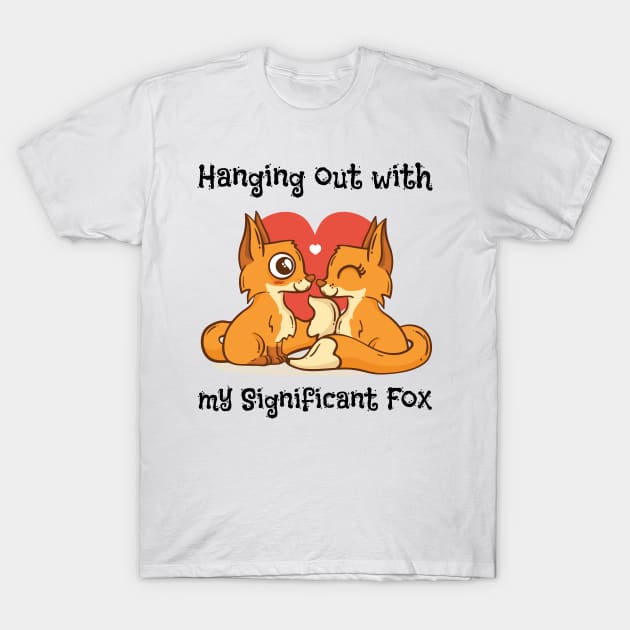 Fox Love For Women Girls Kids Heart Present Poses Fox Lovers T